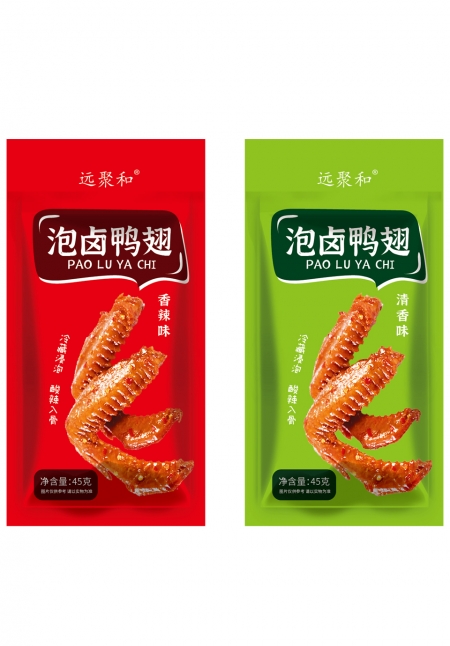 泡卤鸭翅包装袋设计