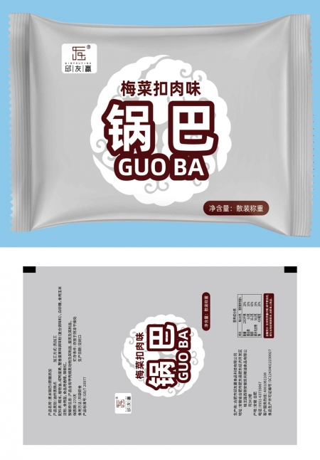 梅菜扣肉味锅巴包装袋设计